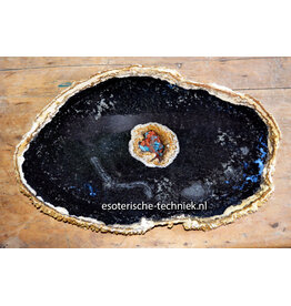 Orgonite Charging Disc | Petrified Palm Wood