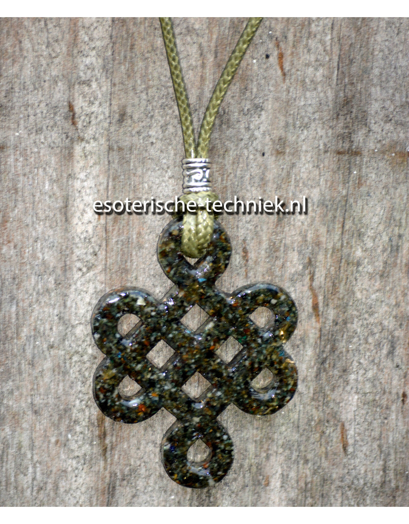 Orgone Orgonite hanger Keltische oneindigheids knoop Preseli Bluestone