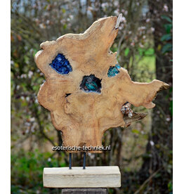 Orgonite unieke teakhouten huisbescherming