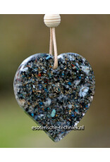 Orgonite Window Pendant Pinolite & Shungite | EMF Protection