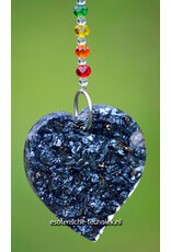 Orgonite Window Hanger Metatron Cube with Shungite & Crystals