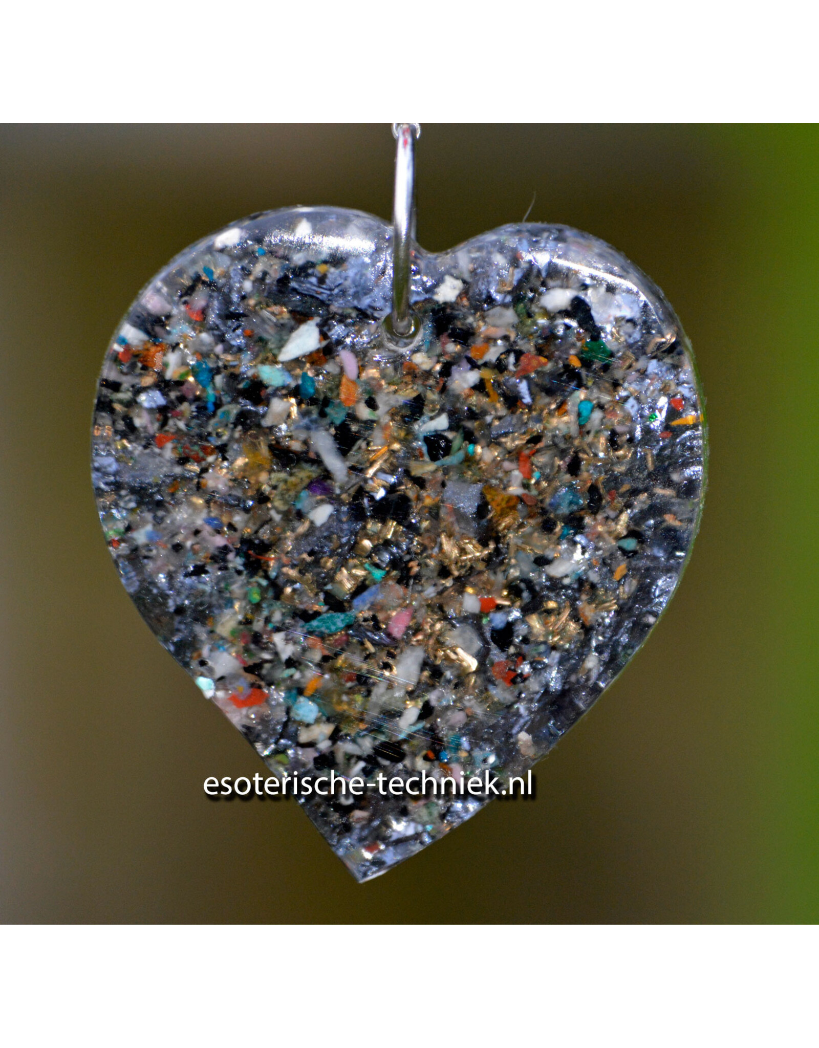 Orgonite Metatron raamhanger met Silicium en Shungite