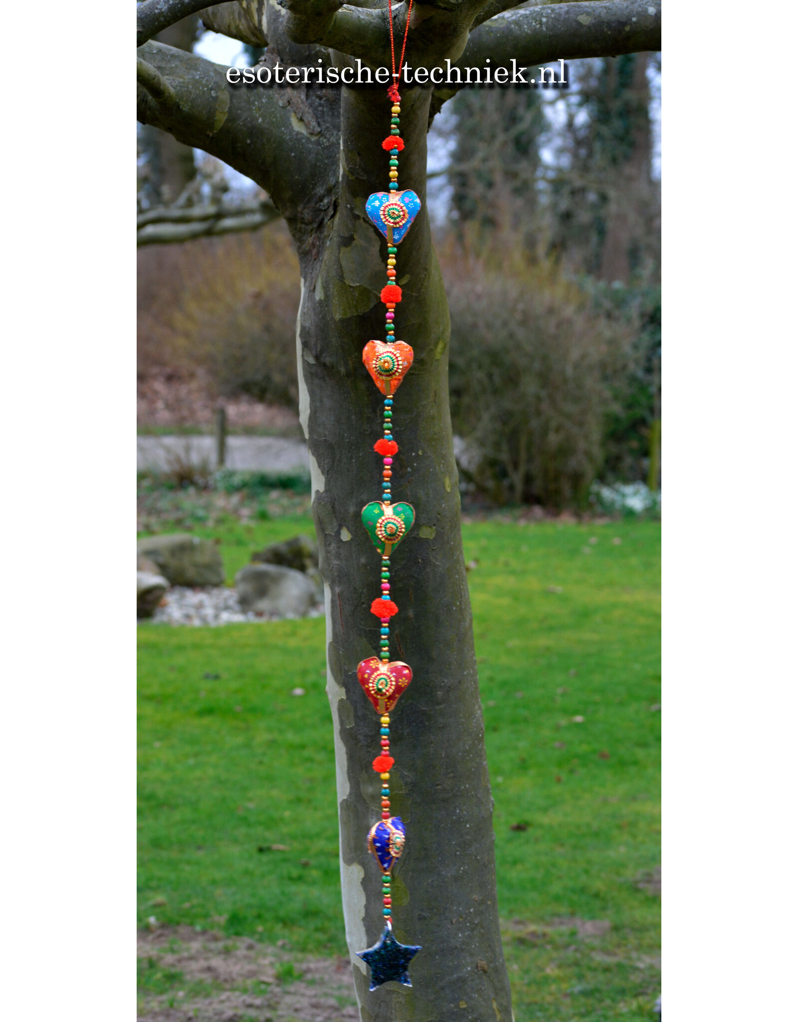 Orgonite stralingswerende raamhanger Malchiet, Lapis Lazuli en Shungite