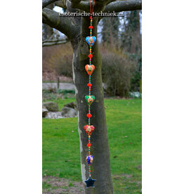 Orgonite raamhanger met Hartjes