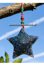 Orgonite stralingswerende raamhanger Malchiet, Lapis Lazuli en Shungite