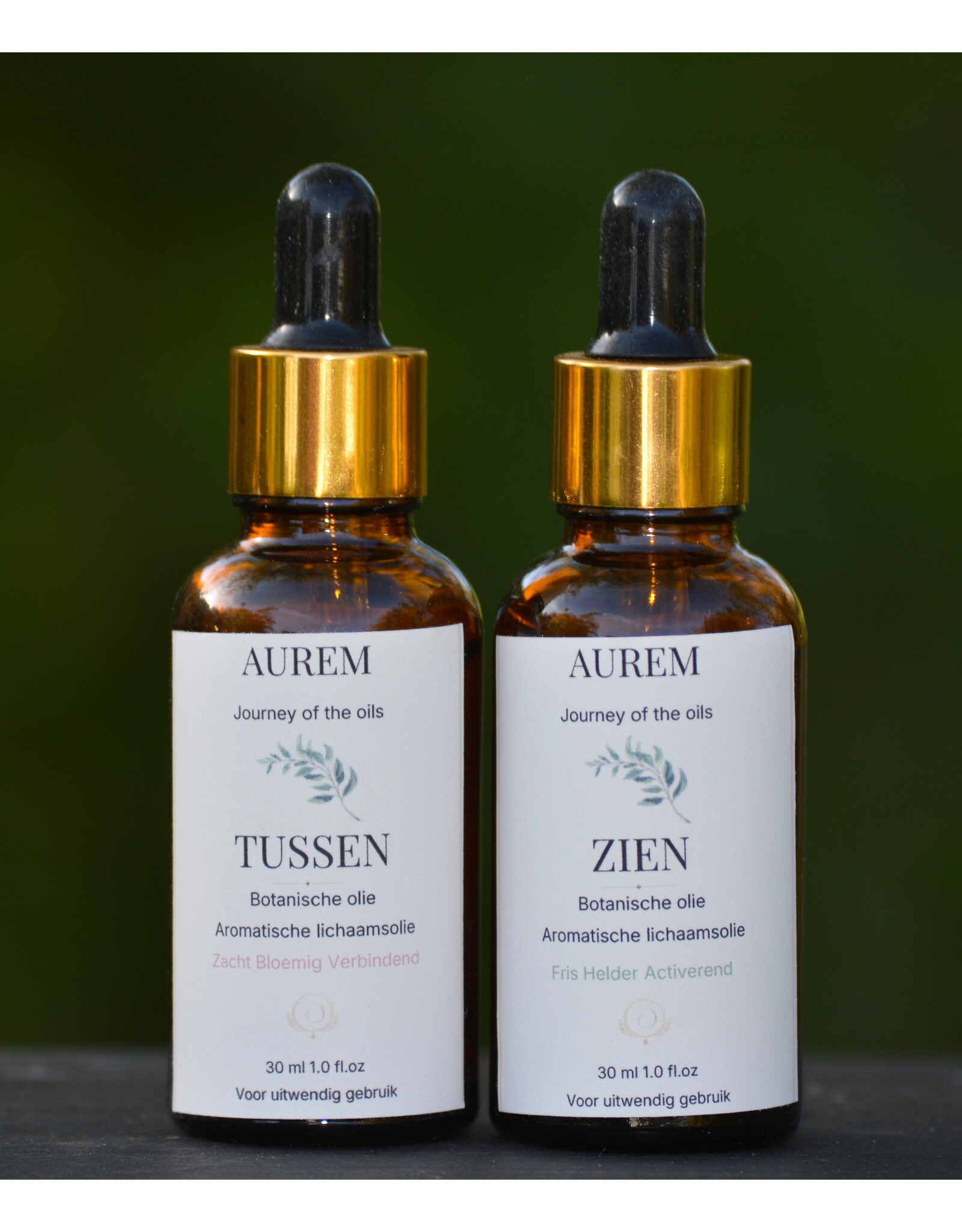 AUREM Etherische olie set ZIEN en TUSSEN voor Focus en Helderheid