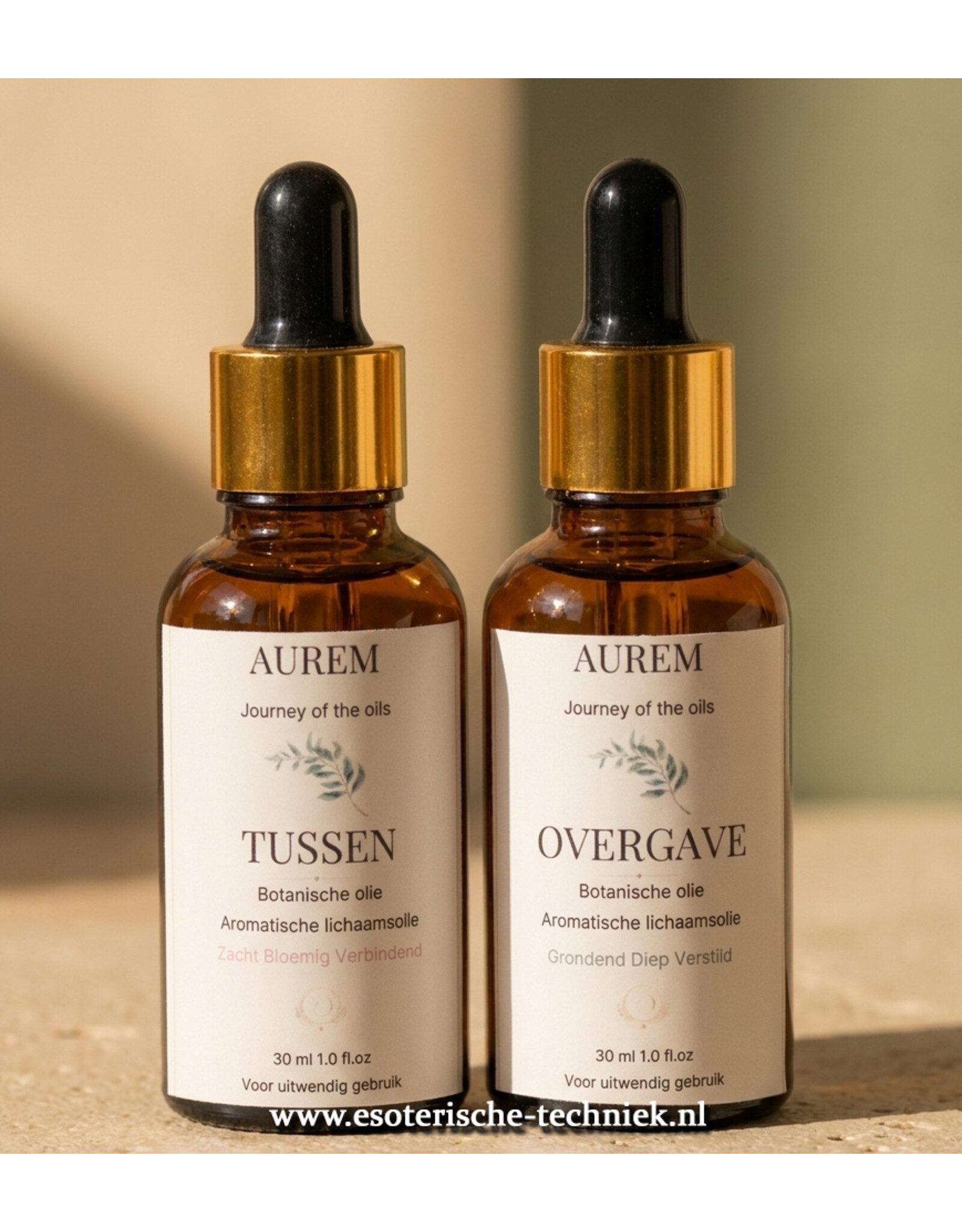 Etherische olie set TUSSEN en OVERGAVE voor Loslaten en Flow