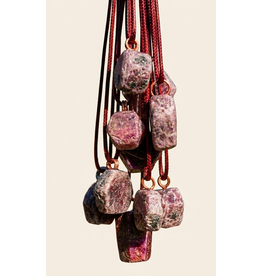 Orgonite ruwe Robijn hanger