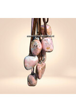 Orgonite hanger Rhodochrosiet met Pyriet