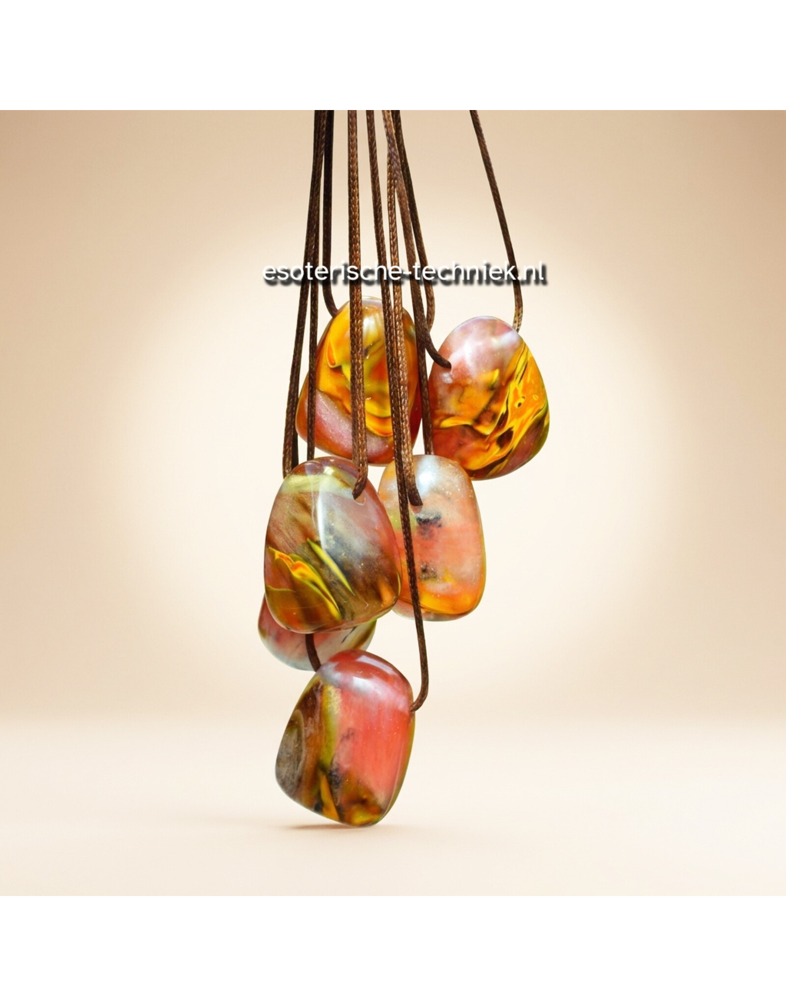 Orgone Orgonite edelsteen hanger Vuuropaal