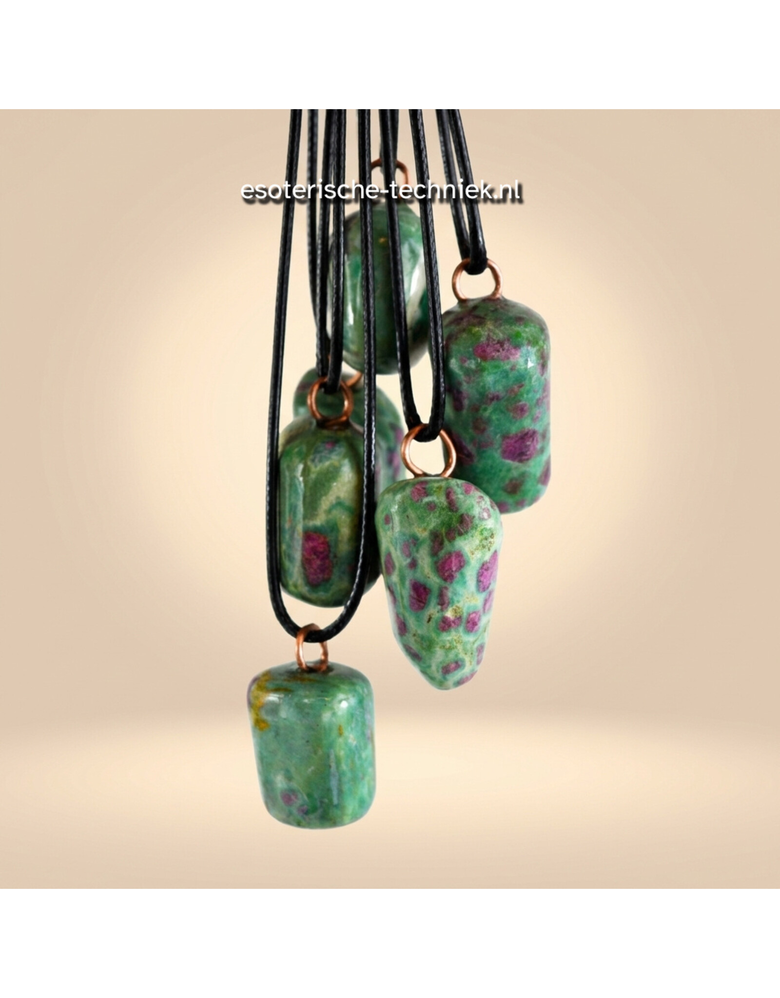 Orgonite hanger Robijn in Fuchsiet