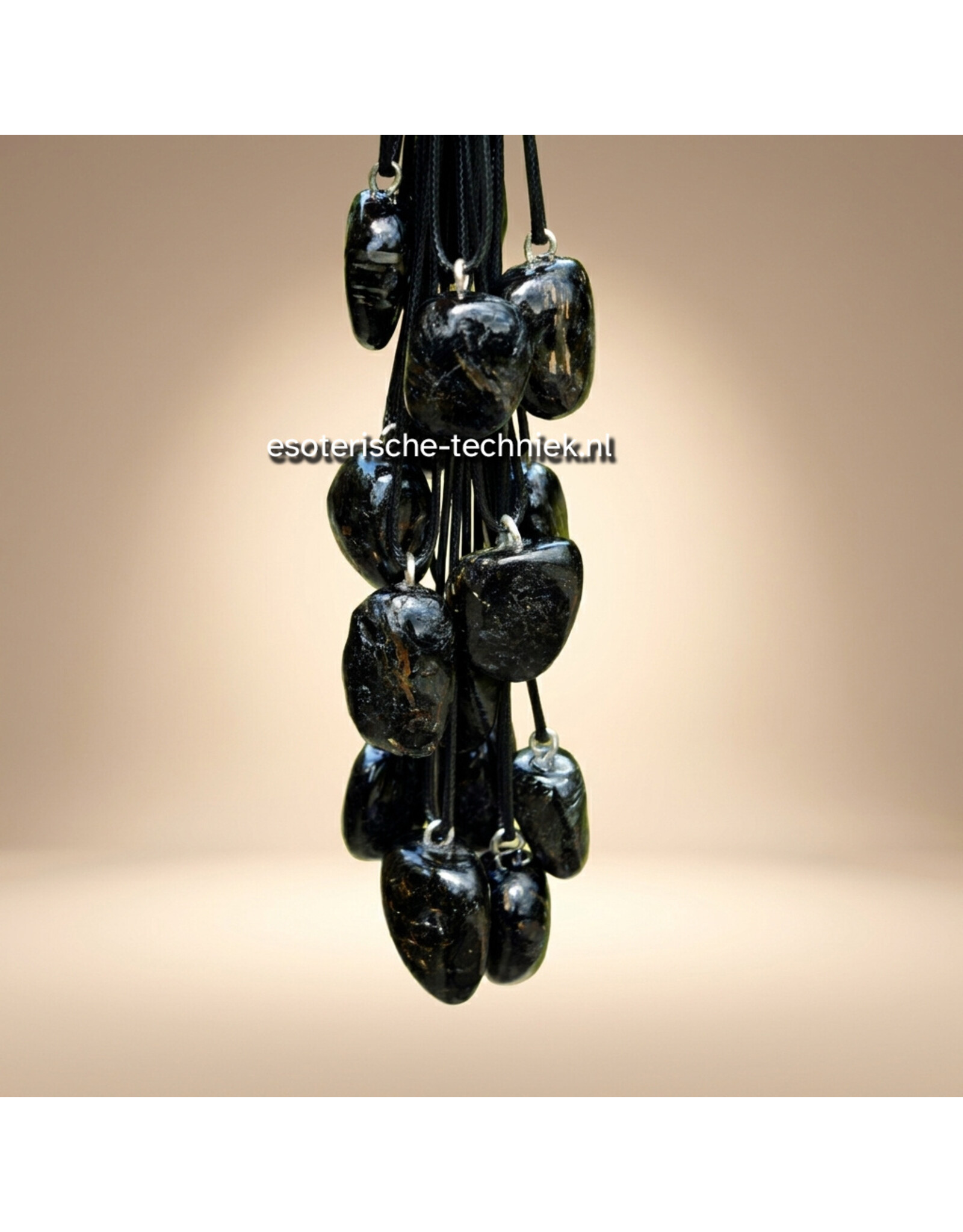 Orgone orgonite hanger Nuummite AA kwaliteit uit Groenland