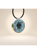 Orgone Orgonite sieraad Sterling Zilver 925 hanger Labradoriet en Larimar