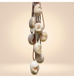 Orgonite witte Aragoniet hanger gekristalliseerd