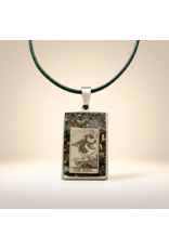Orgonite Hanger Tarot Preseli Bluestone/ Stonehenge steen en Shungite