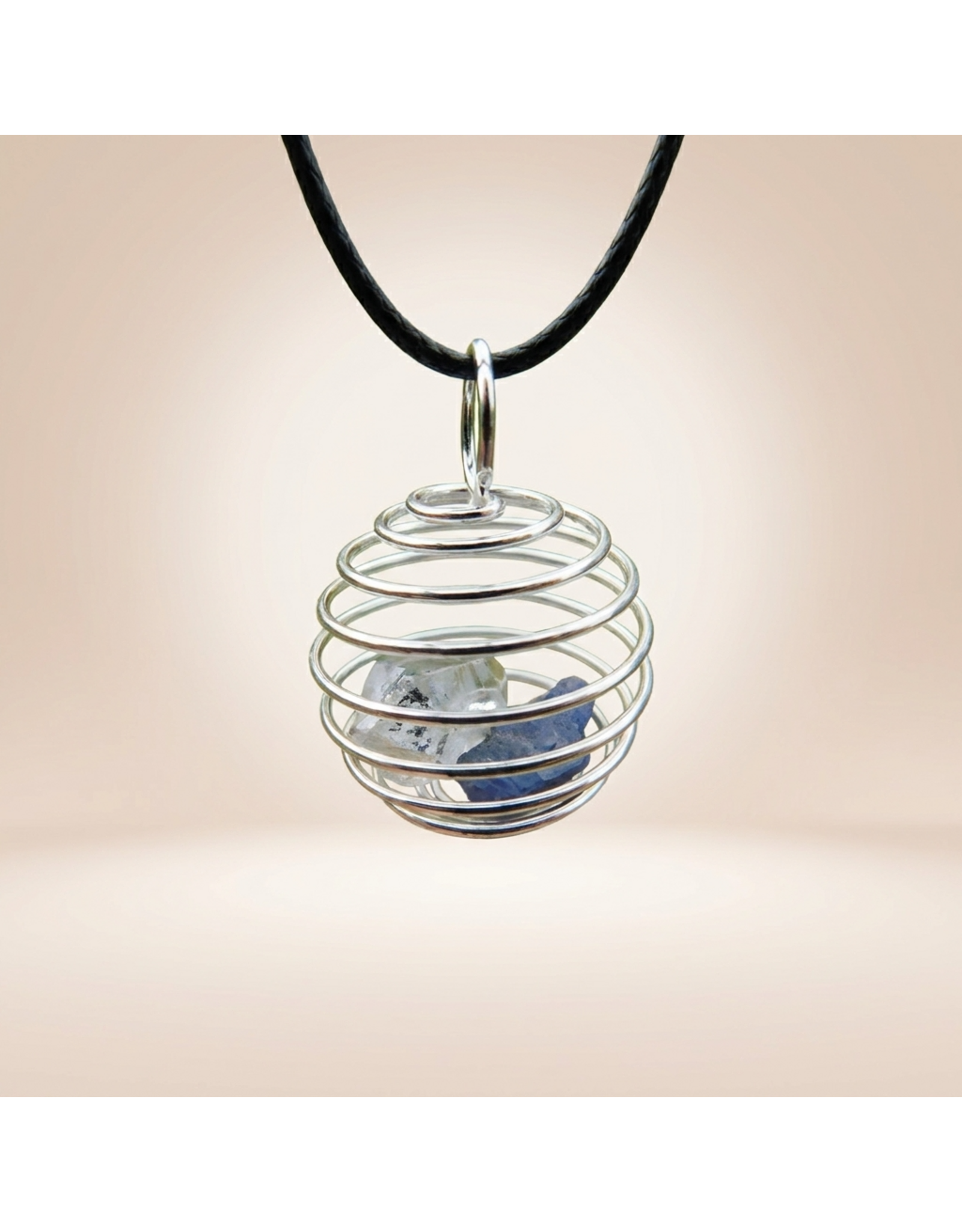 Herkimer & Tanzanite Pendant Clarity &  Awareness