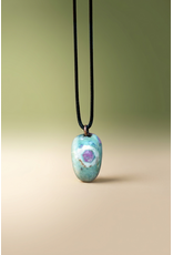 Orgonite hanger Robijn in Fuchsiet