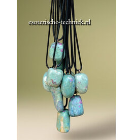 Orgonite Robijn in Fuchsiet hanger