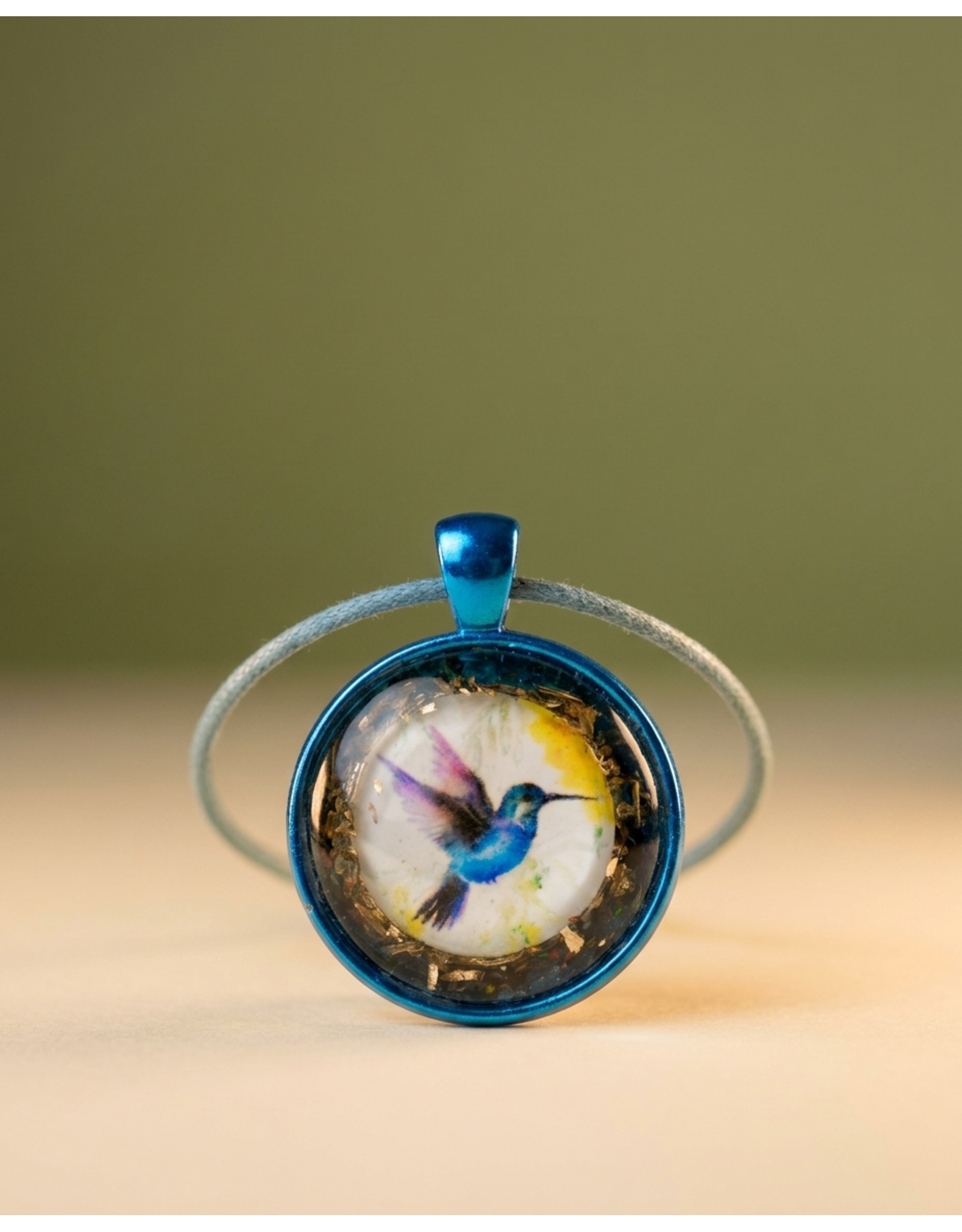 Orgonite  gekleurde hanger voor kinderen met diverse afbeeldingen