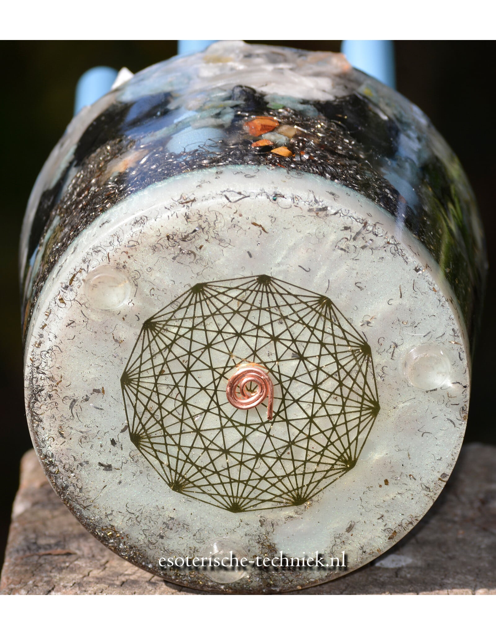Cloudbuster Chembuster met Seleniet, Trolleiet, Shungite, Herkimer Diamanten & Bergkristal