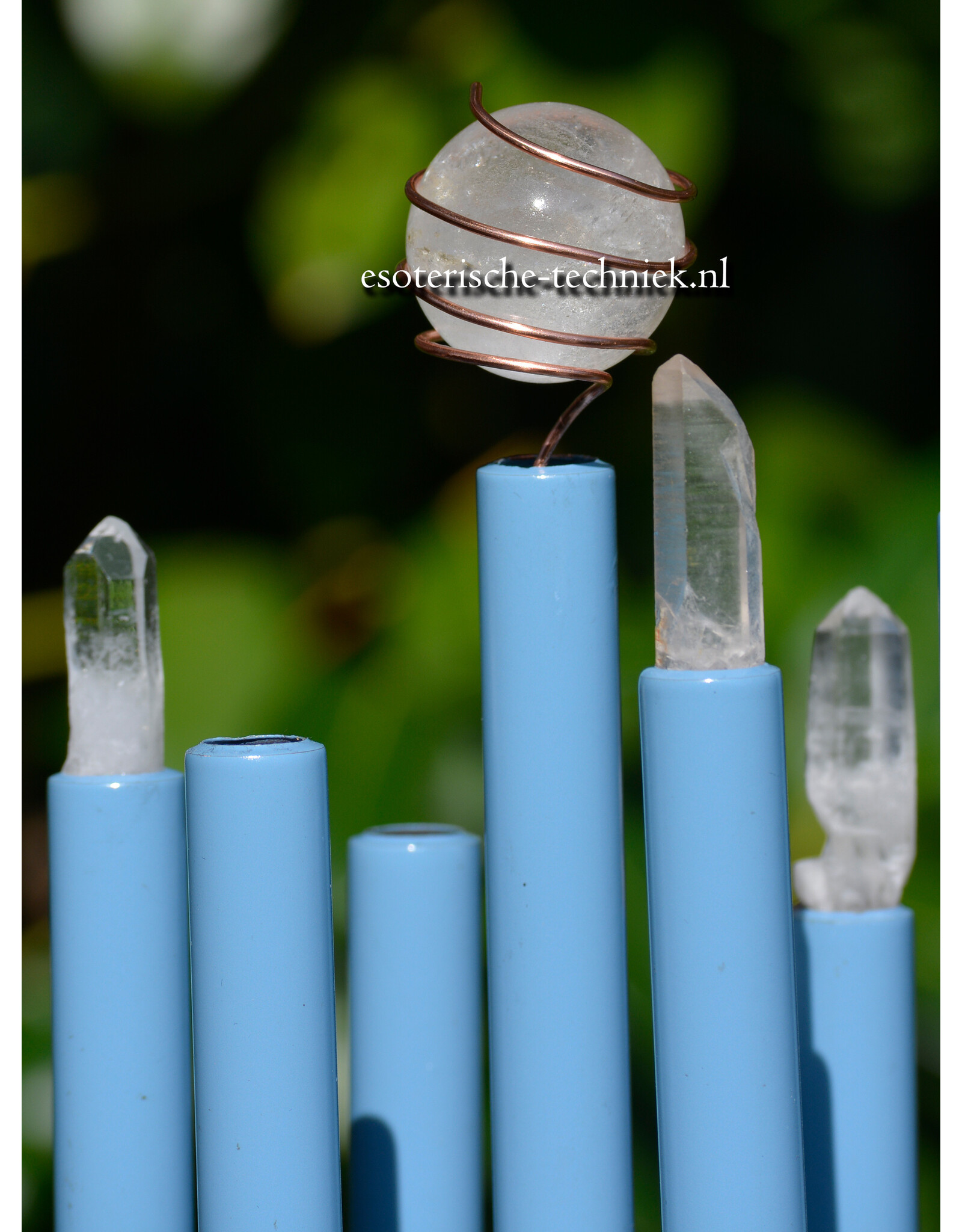 Cloudbuster Chembuster met Seleniet, Trolleiet, Shungite, Herkimer Diamanten & Bergkristal