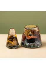 Orgonite Cone met Tijgeroog, Versteend Hout, Bergkristalpunt en Shungite