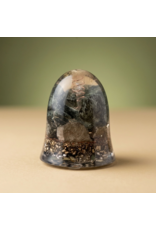 Orgonite Cone met Preseli Bluestone, Pyriet en Vuursteen