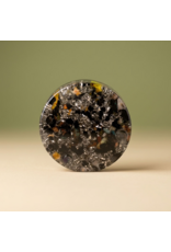 Orgonite Oplaadschijf met Vortex-antenne volgens Dr. Flanagan, Shungite, Zwarte Toermalijn en Herkimer-kristallen