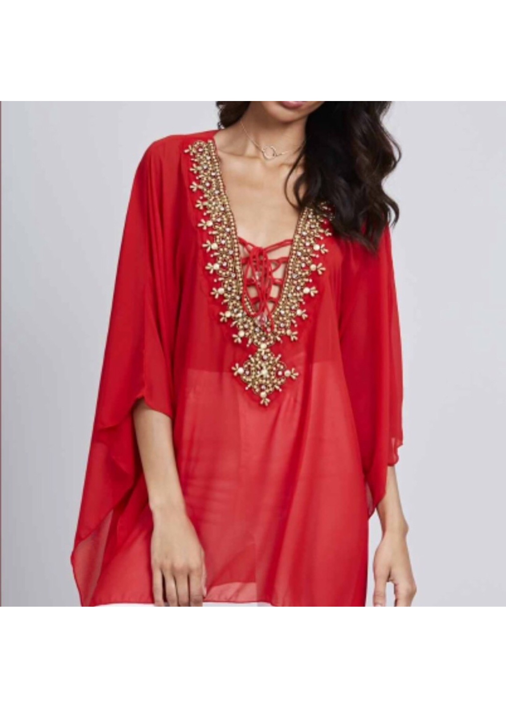 embellished caftan