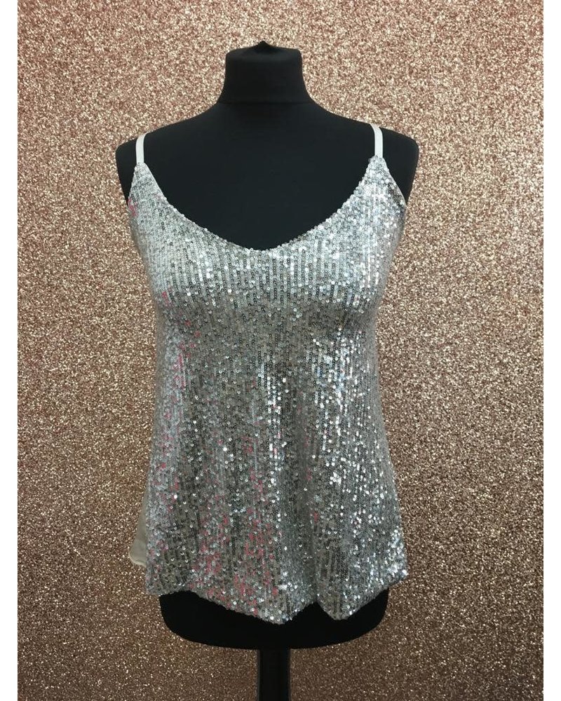 sequin vest top