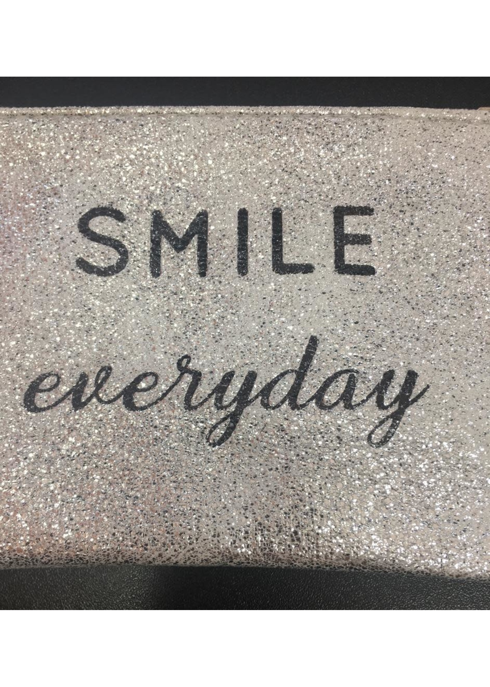 Smile everyday glitter purse