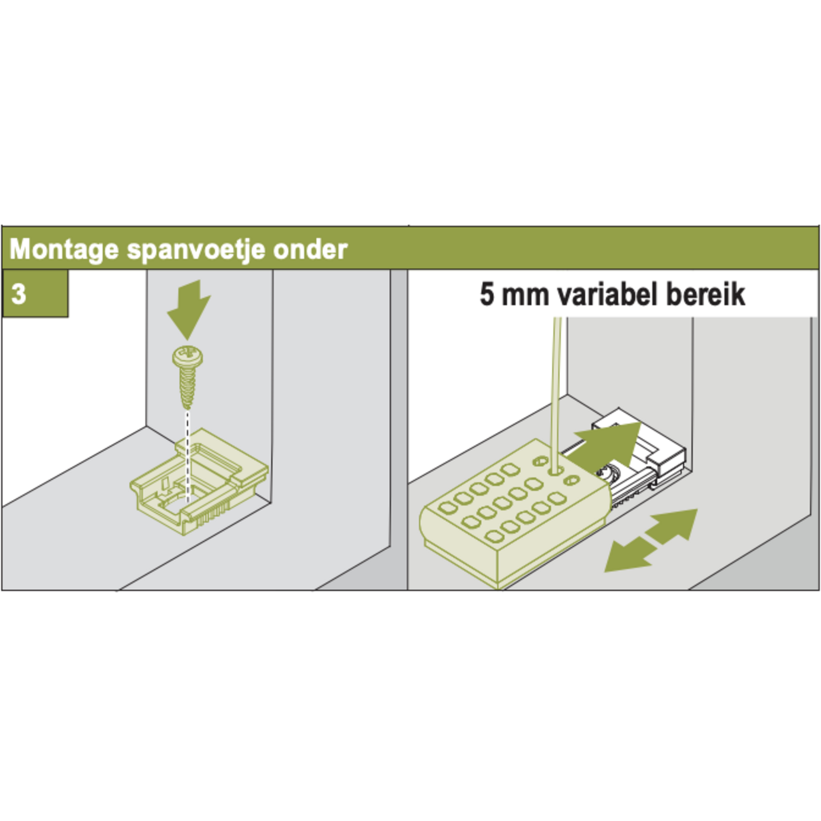 Luxaflex Spanvoet gesloten