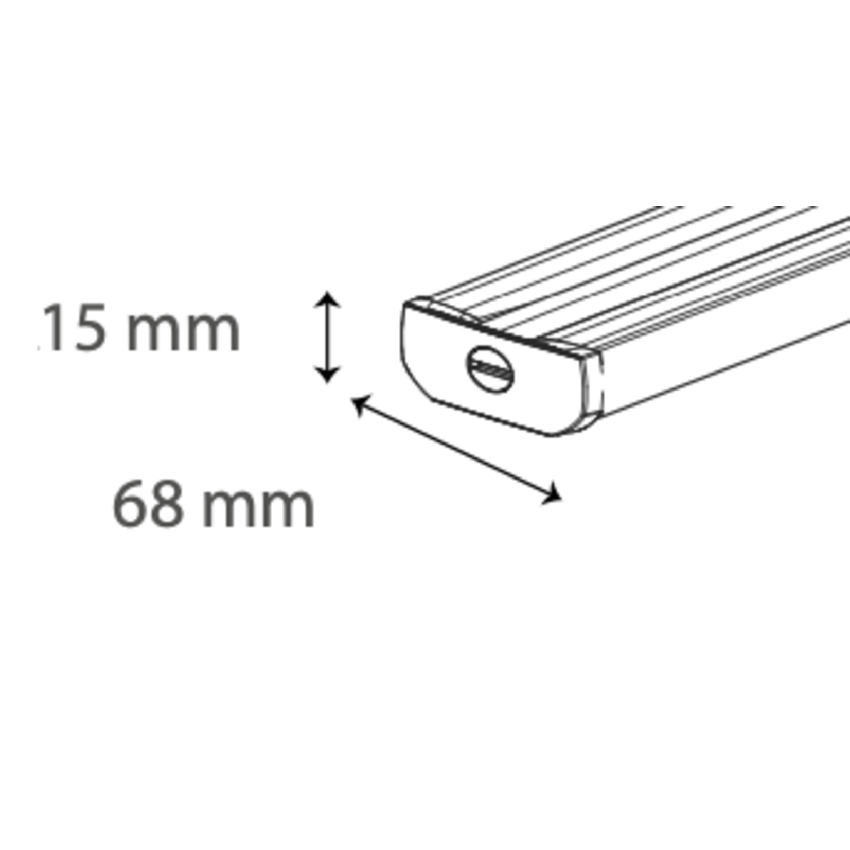 Luxaflex 64 mm onderlat
