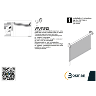 Bosman Zonwering Luxaflex kettingbediening set met buis