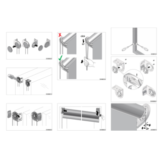 Bosman Zonwering Luxaflex kettingbediening set met buis