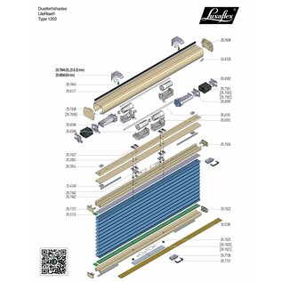 Bosman Zonwering Veer motor Duette shade Luxaflex