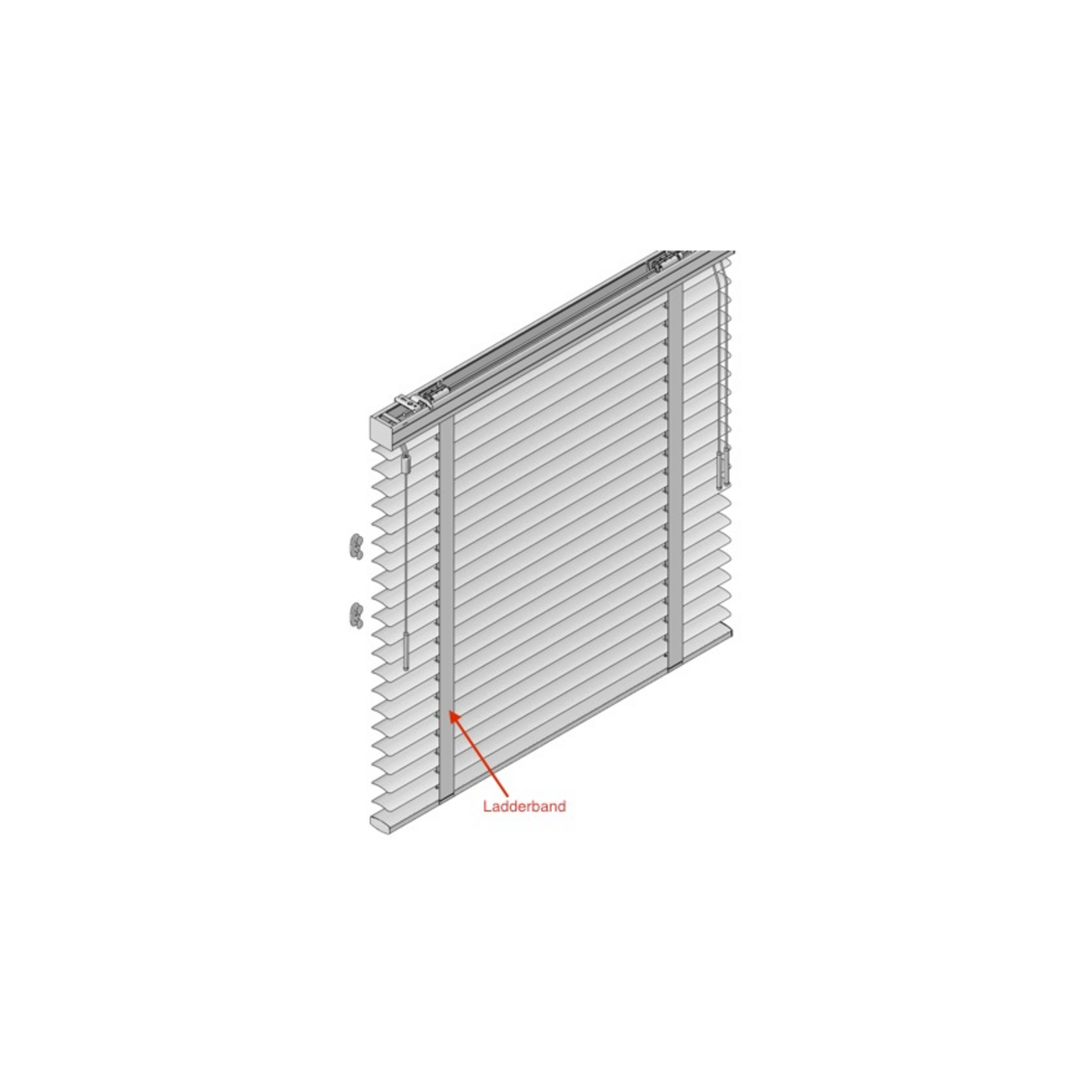Luxaflex Ladderband 25mm (Hout)