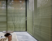 Horizontale  jaloezie aluminium & houten