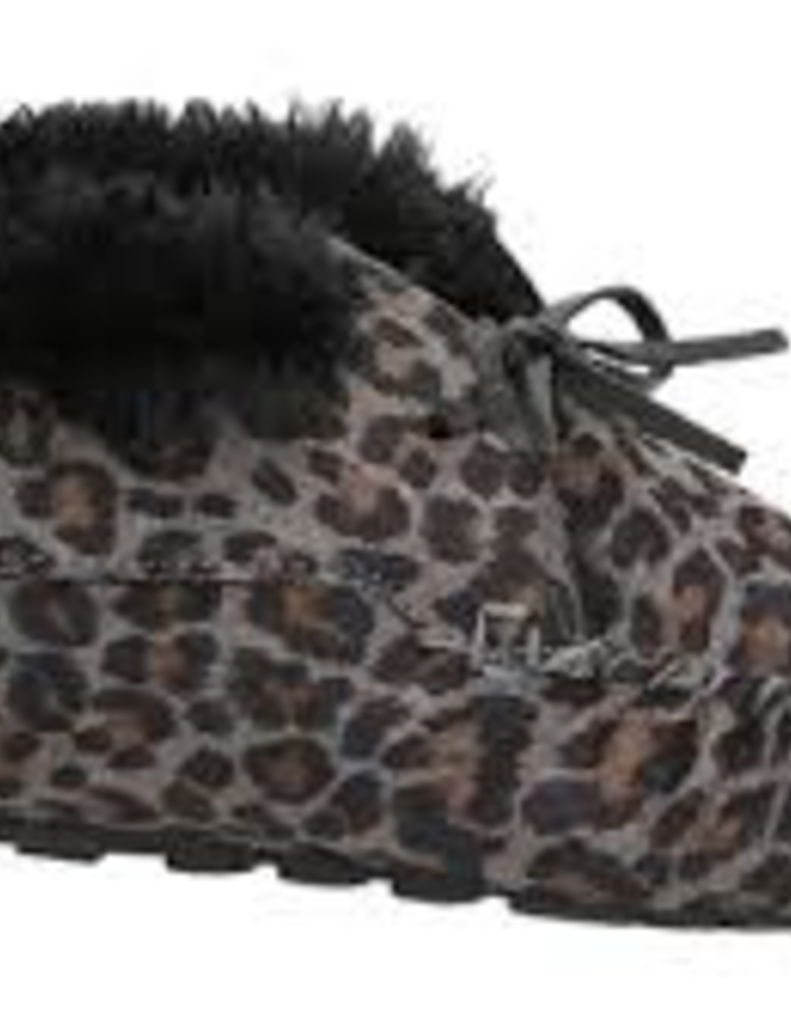 Ruby Brown Mocassin bootie 8886 grijs met leopardprint -/-30%