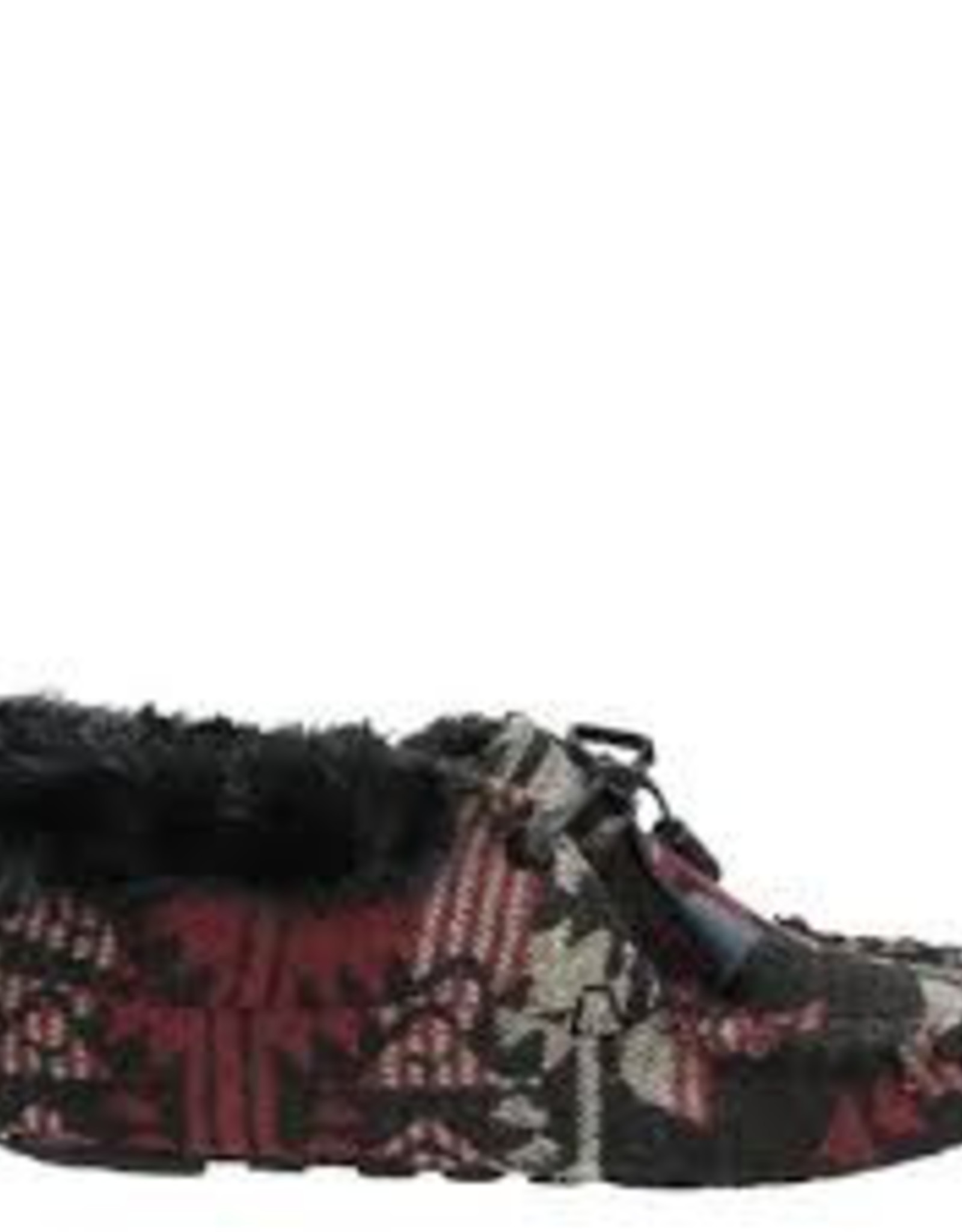 Ruby Brown Mocassin bootie 3831 zwart/rood -/-30%