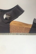 Q-Fit Home Shoes Mila zwart leer -/-30%