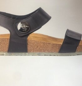 Q-Fit Home Shoes Mila zwart leer -/-30%