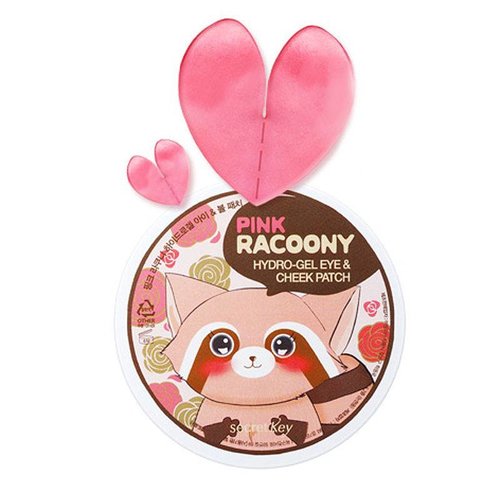 Secret Key Pink Racoony Hydro Gel Eye & Cheek Patch Secret Key Pink Racoony Hydro Gel Eye & Cheek Patch
