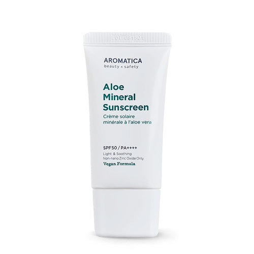 Aromatica Aloe Mineral Sunscreen SPF50 PA++++ Aromatica Aloe Mineral Sunscreen SPF50 PA++++
