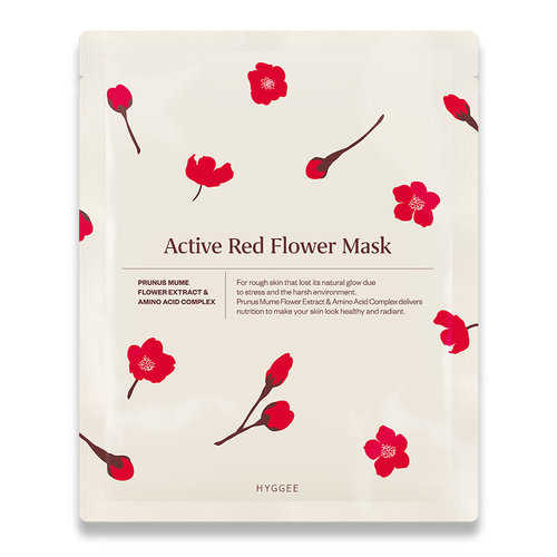 HYGGEE Active Red Flower Mask HYGGEE Active Red Flower Mask
