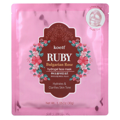 Koelf Ruby Bulgarian Rose Hydrogel Beauty Face Mask Pack Koelf Ruby Bulgarian Rose Hydrogel Beauty Face Mask Pack