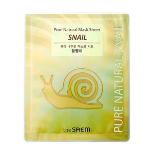 The Saem Pure Natural Sheet Mask (Snail) The Saem Pure Natural Sheet Mask (Snail)