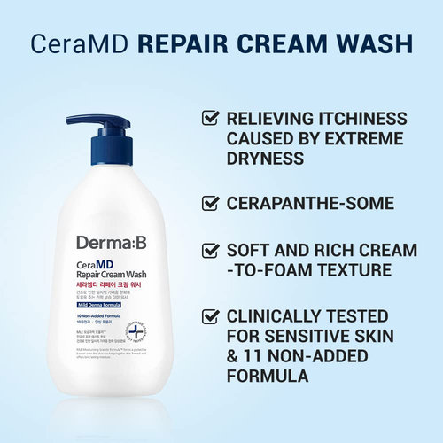 DERMA:B CeraMD Cream Wash DERMA:B CeraMD Cream Wash