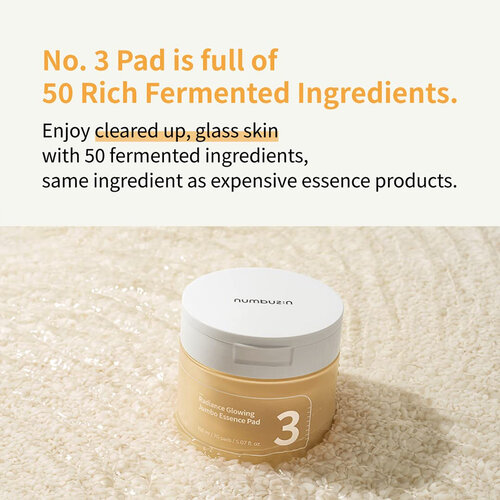 Numbuzin No.3 Radiance Glowing Jumbo Essence Pad Numbuzin No.3 Radiance Glowing Jumbo Essence Pad