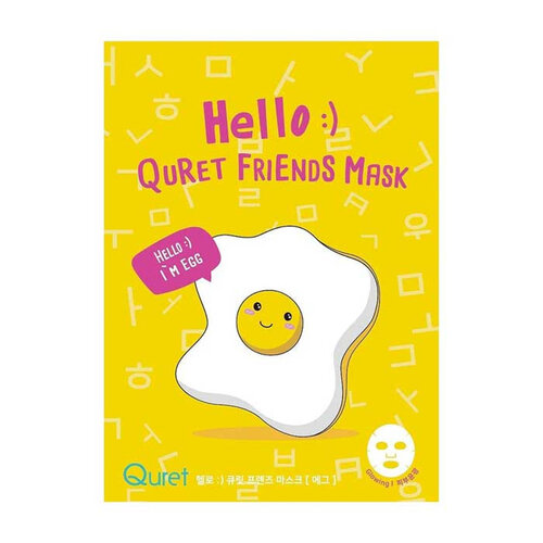 Quret Hello :) Friends Egg Mask Quret Hello :) Friends Egg Mask